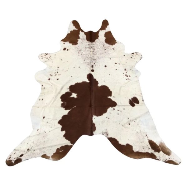 Cowhide Rug - Brown White